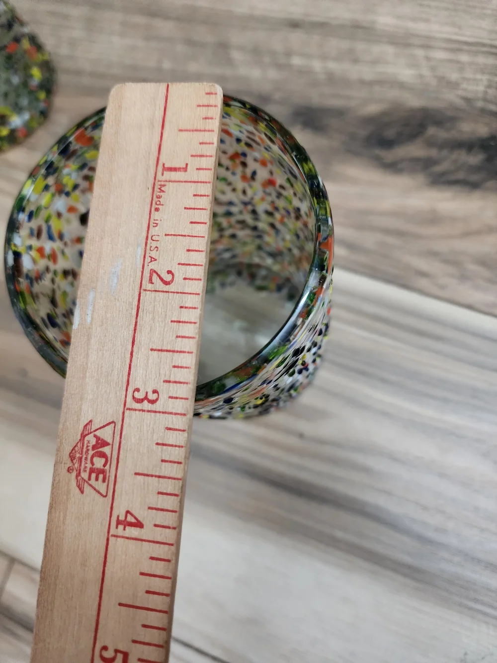 Multicolor Confetti Artisan Glass Tumbler - Set of 4